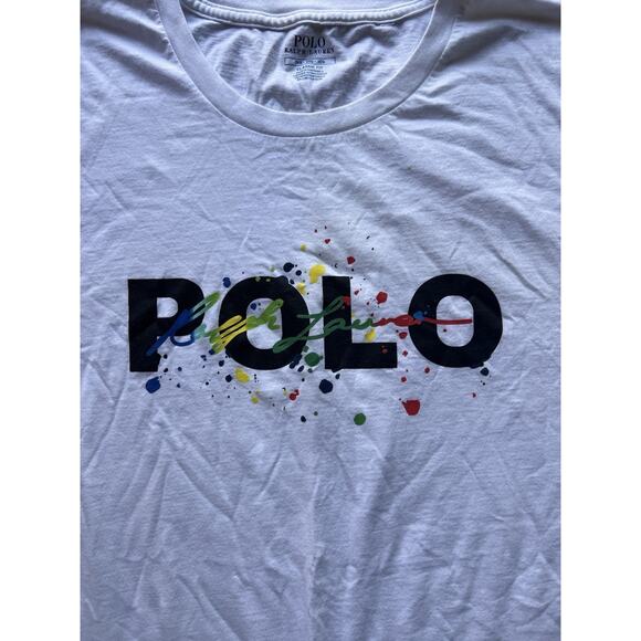 Polo Ralph Lauren Paint Splatter Big Logo Men's 3XB T-Shirt - Picture 2 of 6